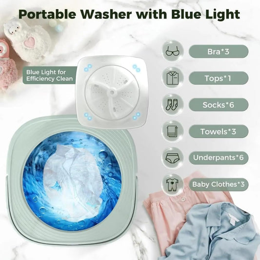 Portable Washing Machine, 16L Mini Washing Machine With Spin Basket