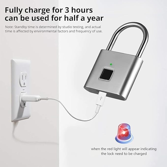 Fingerprint Smart Door Lock with LED Display