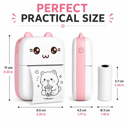 Mini Portable Thermal Printer Bluetooth Pocket Printer