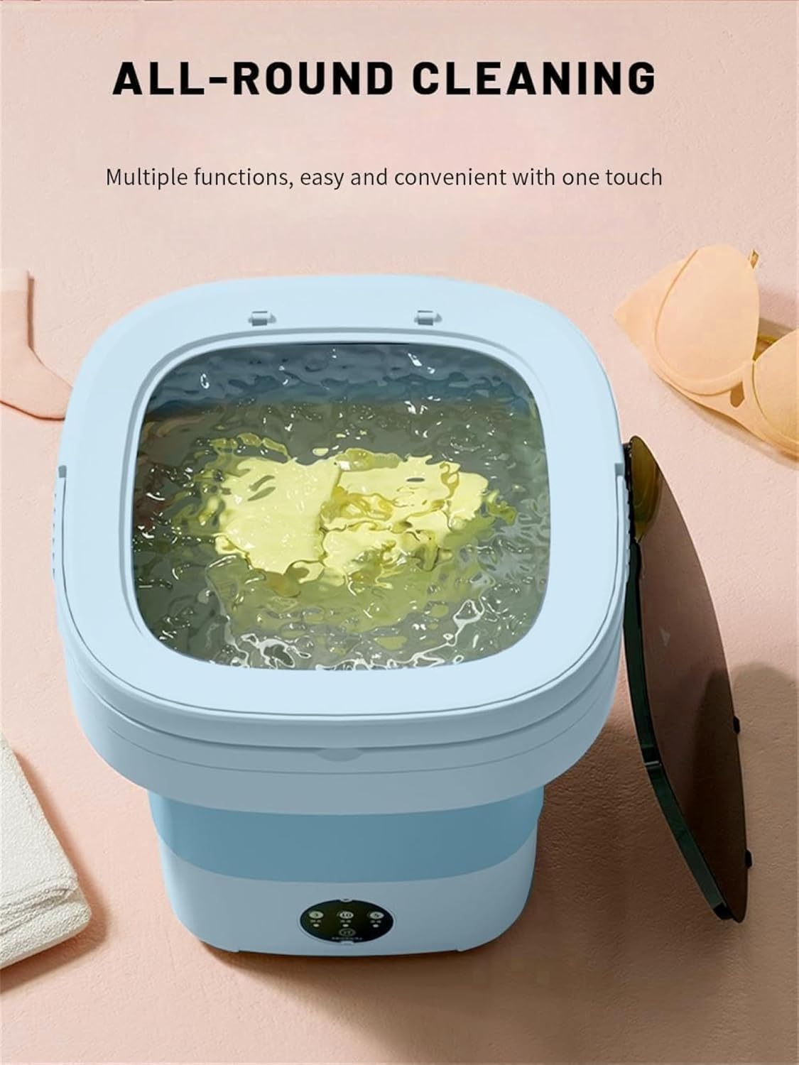 Portable Washing Machine, 16L Mini Washing Machine With Spin Basket