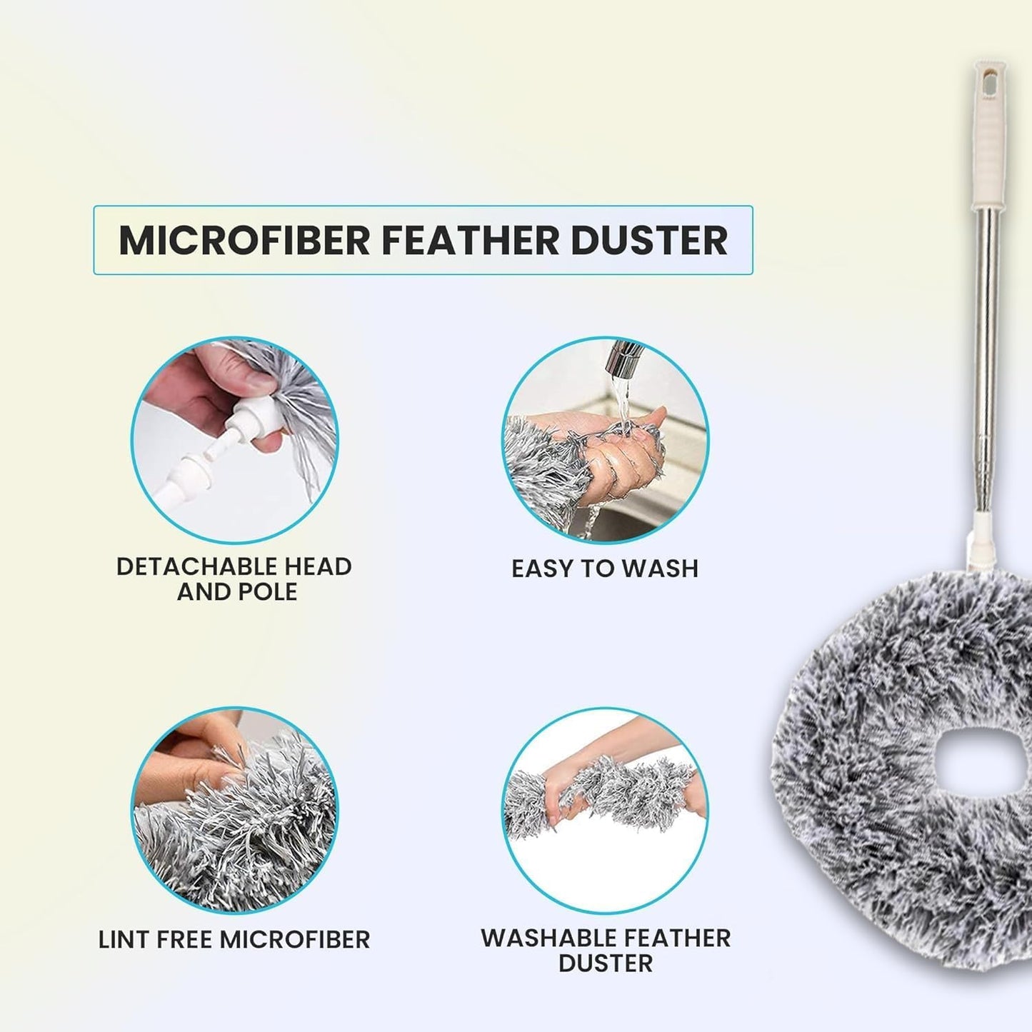 Round Fan Cleaner Brush