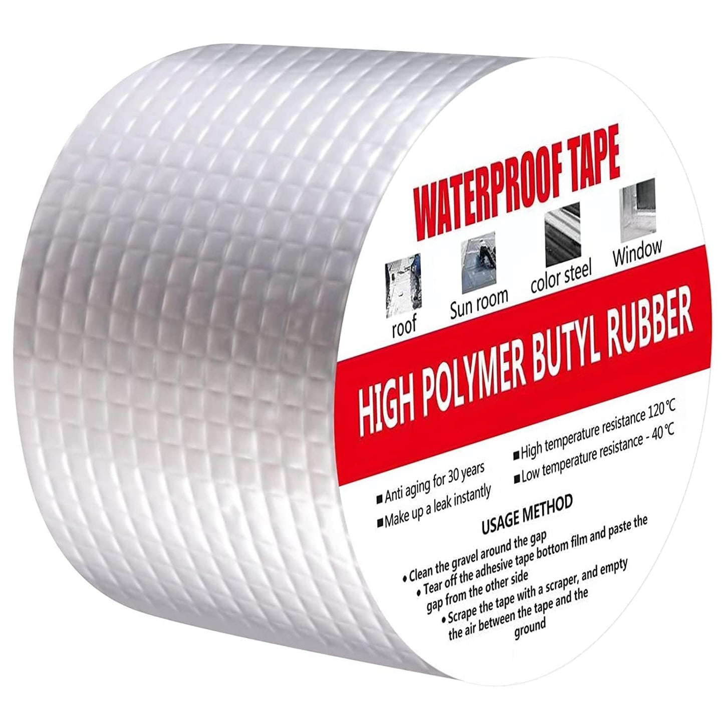 Super Strong Adhesive Waterproof Permanent Repair Aluminum Butyl Tape