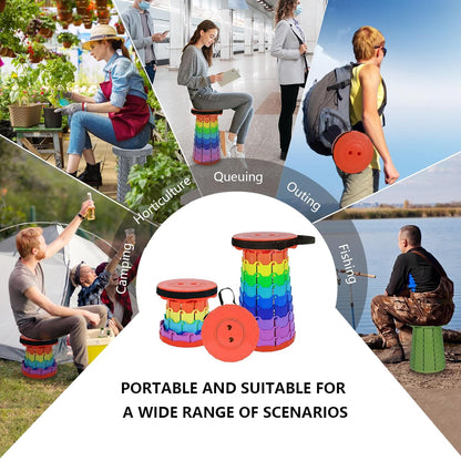 Upgraded Collapsible Stool, Portable Folding Stool