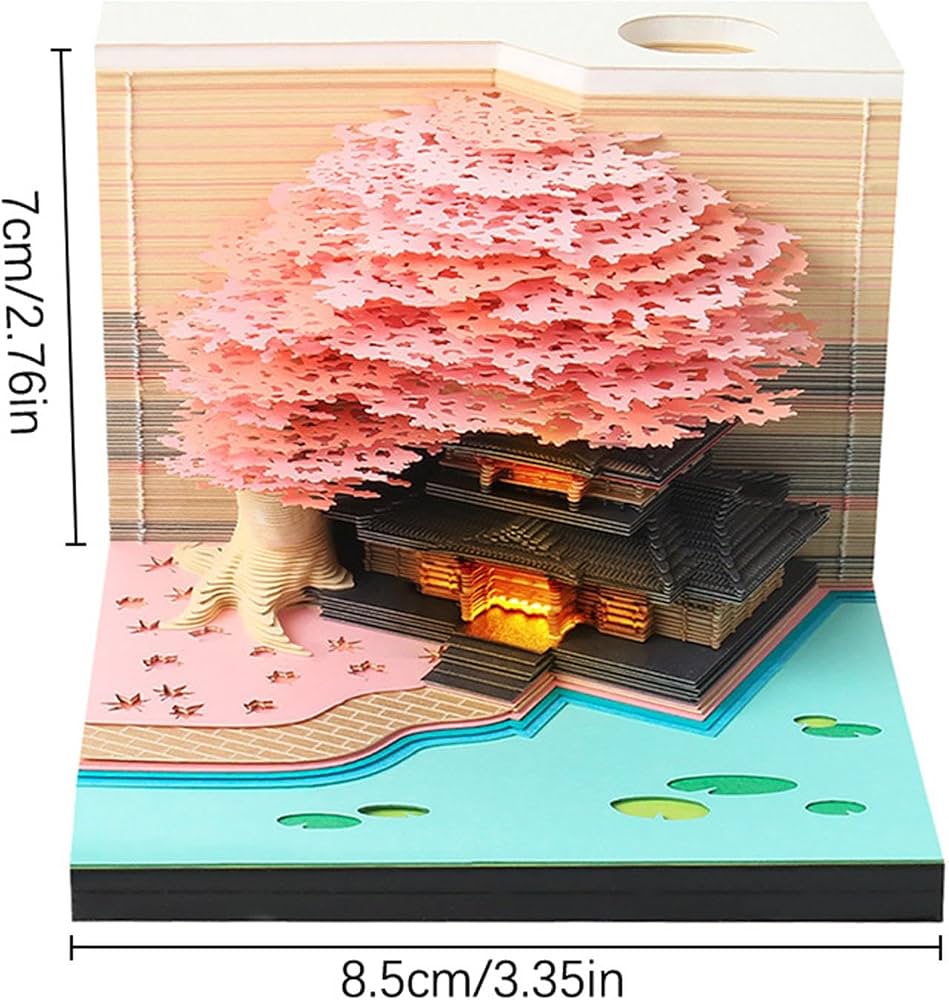 3D Memo Pads Calendar 2026, DIY Art Creative