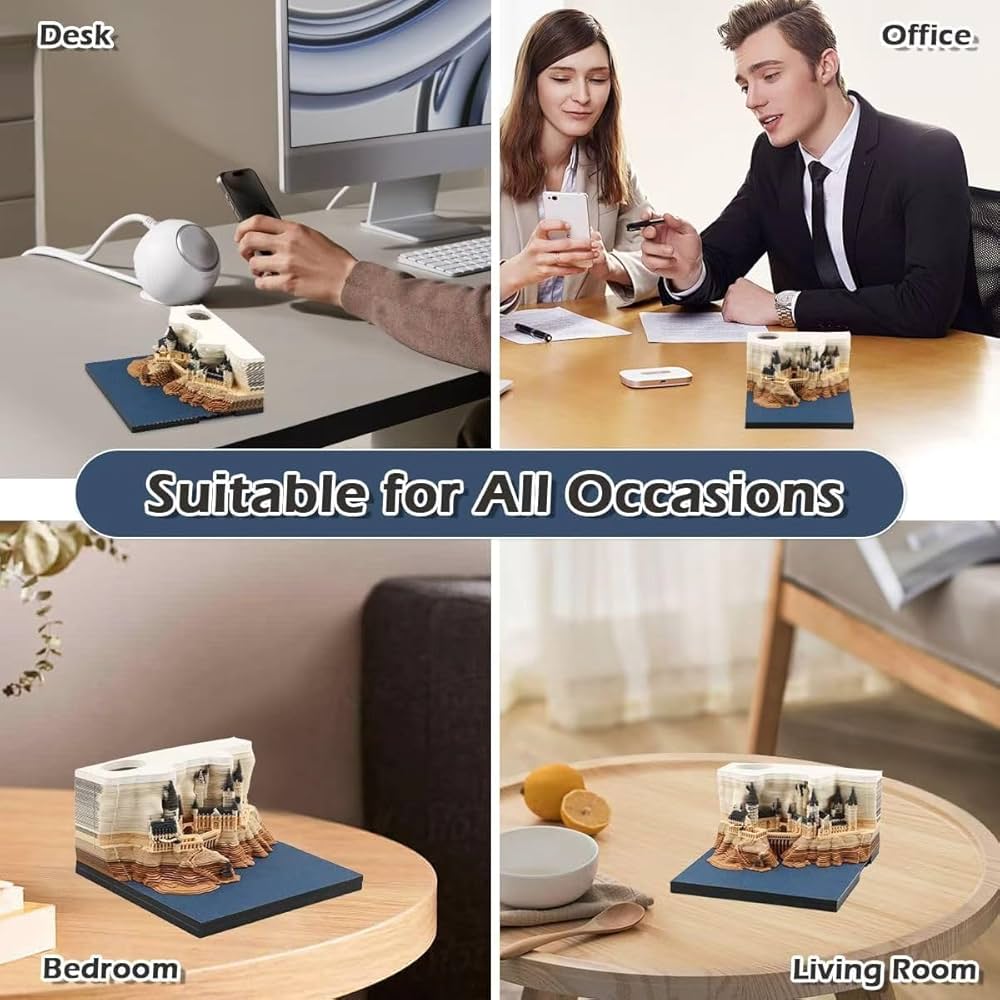 3D Memo Pads Calendar 2026, DIY Art Creative